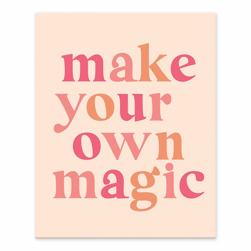 Make Your Own Magic Easel Back Canvas