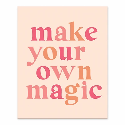 Make Your Own Magic Easel Back Canvas