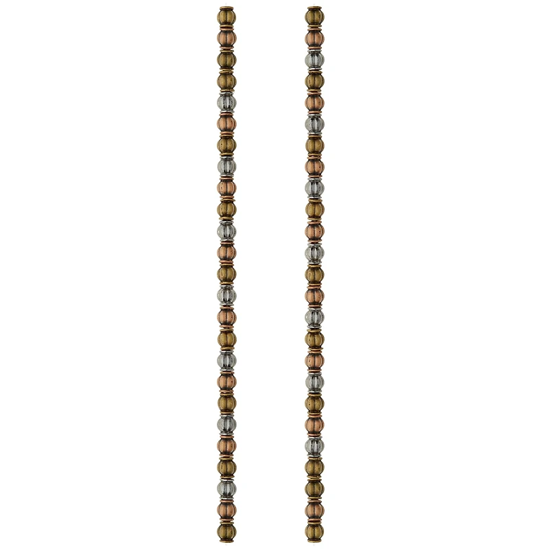 Metal Carved Lantern Beads, 5mm by Bead Landing™
