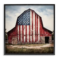 Stupell Industries Americana Barn View Framed Giclee Art