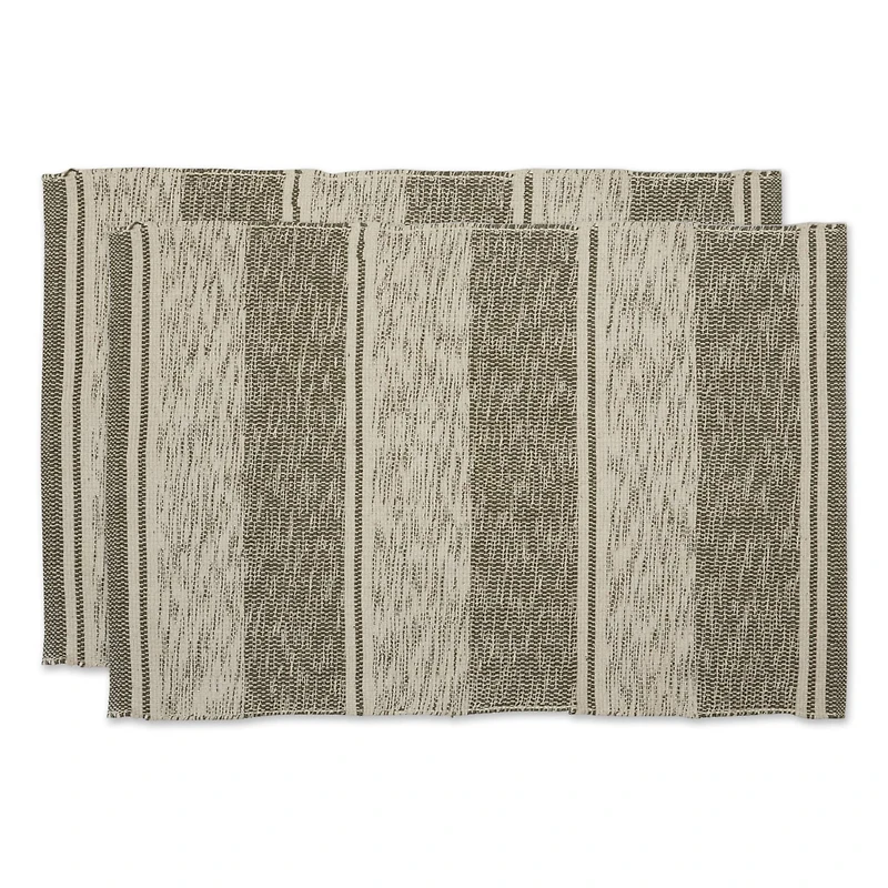 DII® Shadow Stripe Variegated Recycled Yarn Rug Set