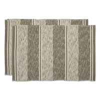 DII® Shadow Stripe Variegated Recycled Yarn Rug Set