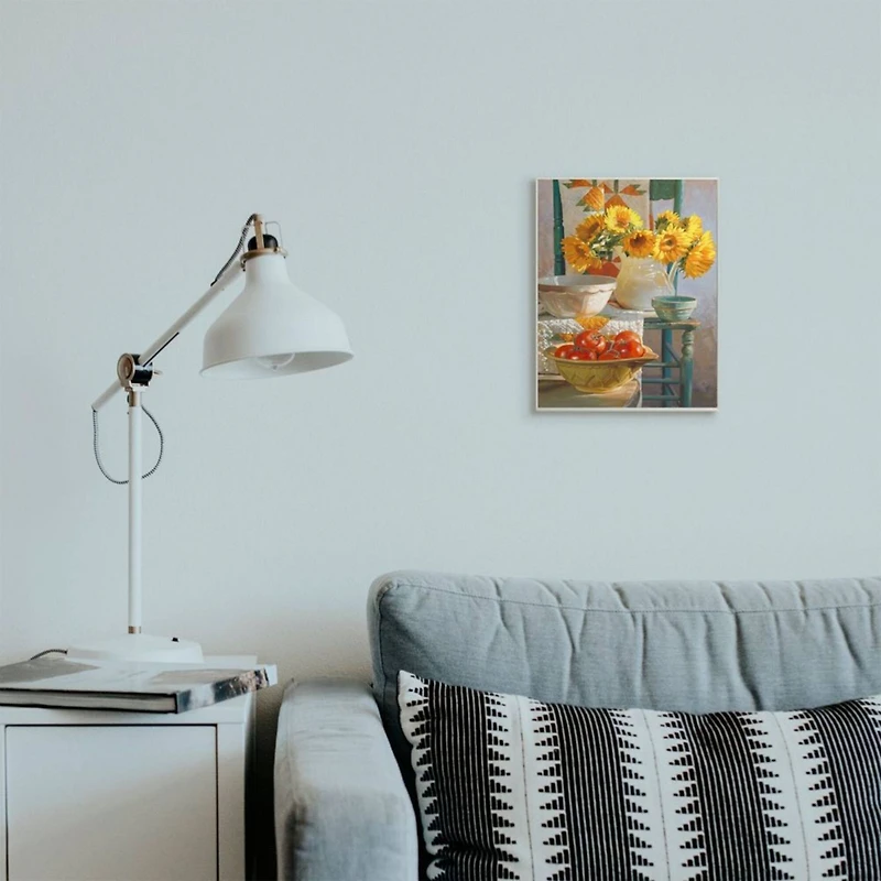 Stupell Industries Autumn Sunflower Harvest Still Life Wall Plaque