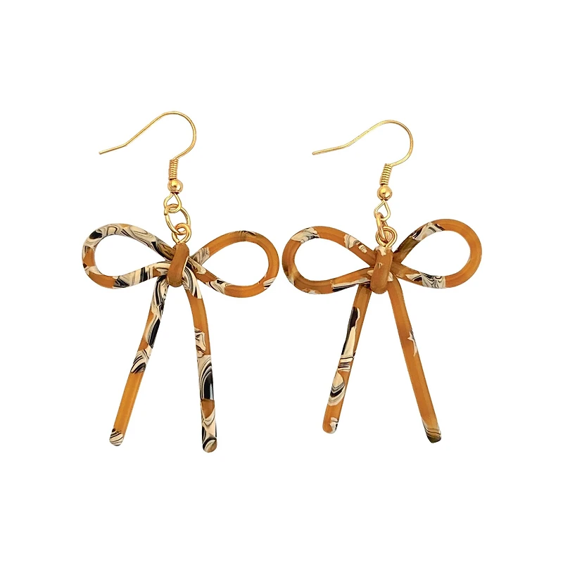 Blue Moon Studio™ Yellow Acrylic Bow Charms, 2ct.