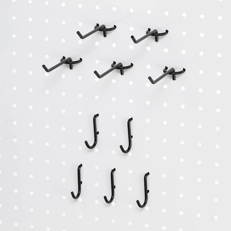 Black Pegboard Hooks by Simply Tidy®, 5ct.