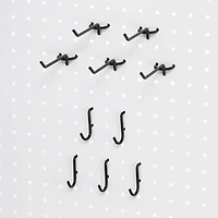 Black Pegboard Hooks by Simply Tidy®, 5ct.