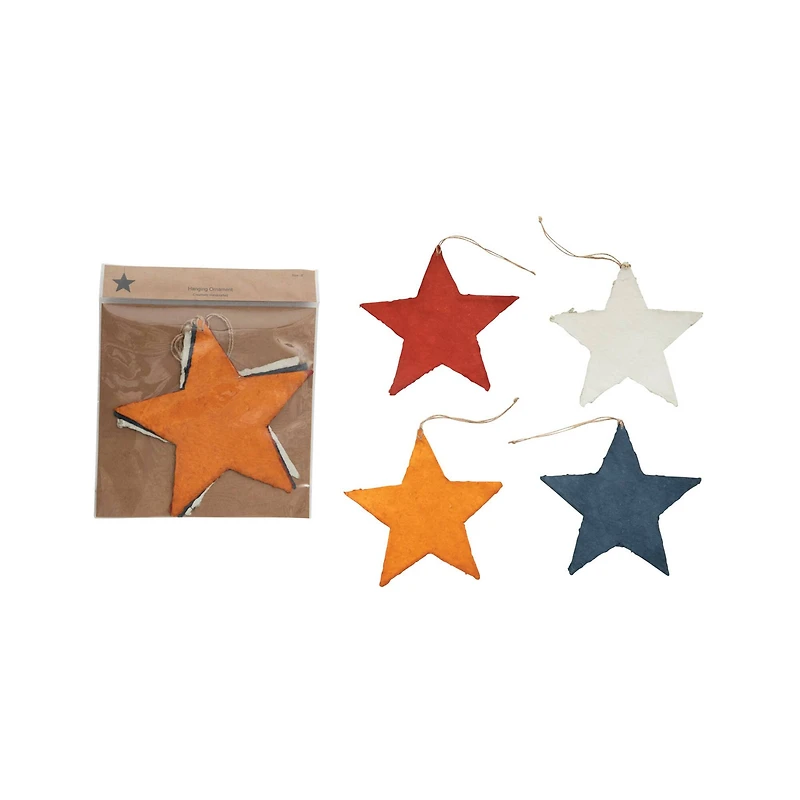 Hello Honey® 8" Paper Star Ornament Set