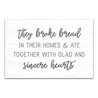 They Broke Bread 30" x 20" Canvas Wall Art