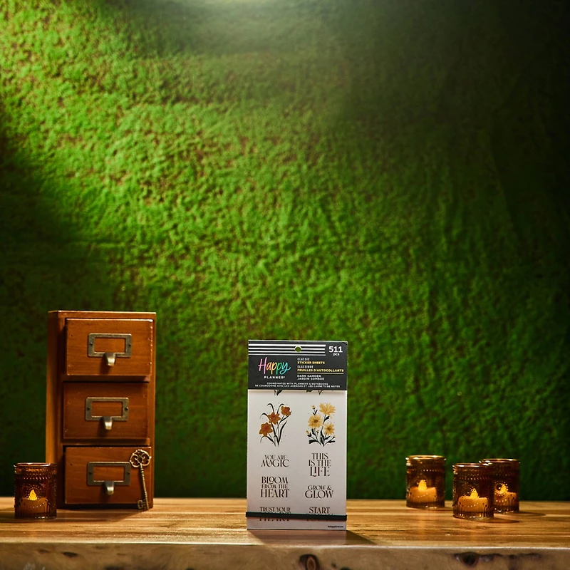 The Classic Happy Planner® Dark Garden Sticker Book