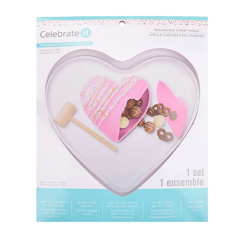 Heart Breakable 3-Part Mold by Celebrate It™