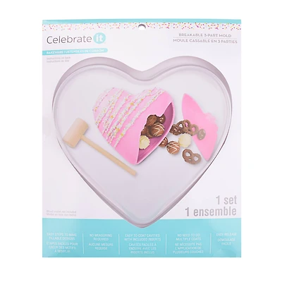 Heart Breakable 3-Part Mold by Celebrate It™