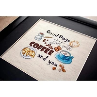 LetiStitch Coffee Time Counted Cross Stitch Kit