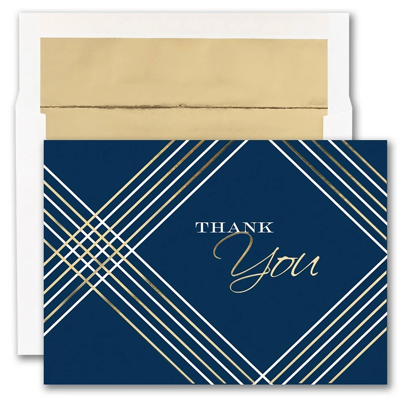 JAM Paper 5.625" x 7.875" Geometric Thank You Cards & Envelopes, 25ct.