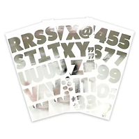 Silver Foil Bold Vinyl Alphabet Sticker Sheets by Recollections™