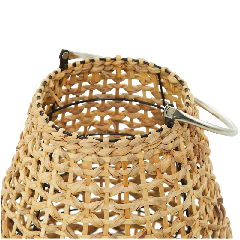 The Novogratz 16" Natural Metal Candle Lantern