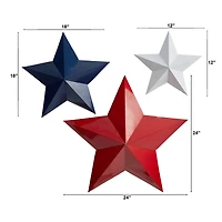 Americana Farmhouse Stars Wall Décor Set
