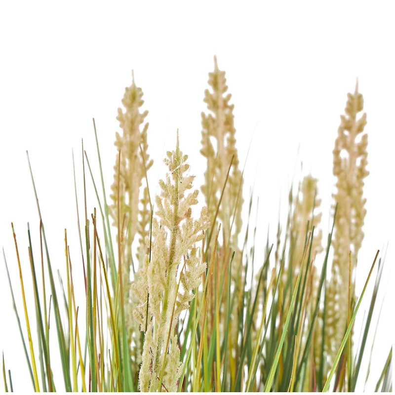 18" Green Foliage Artificial Plant with Black Pot