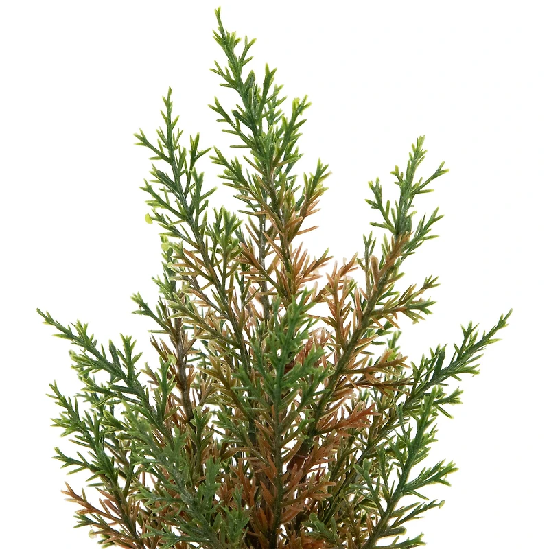 10" Unlit Cedar Artificial Christmas Tree Set