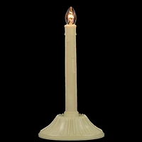 9.5" Ivory Single Light Christmas Candolier Candle Lamp 