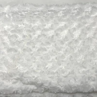 Feldman Optic White Swirl Faux Fur Mink Fabric