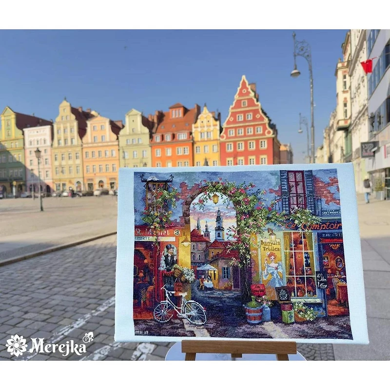 Merejka French Cafe Counted Cross Stitch Kit