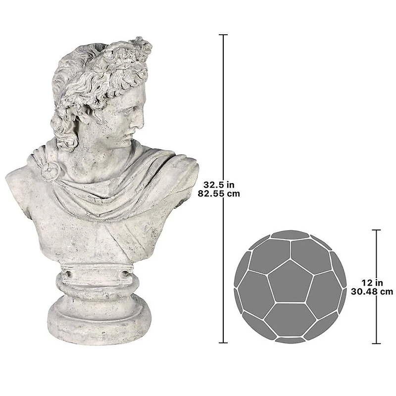 Design Toscano® 32.5" Apollo Belvedere Sculptural Bust