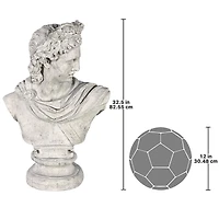 Design Toscano® 32.5" Apollo Belvedere Sculptural Bust