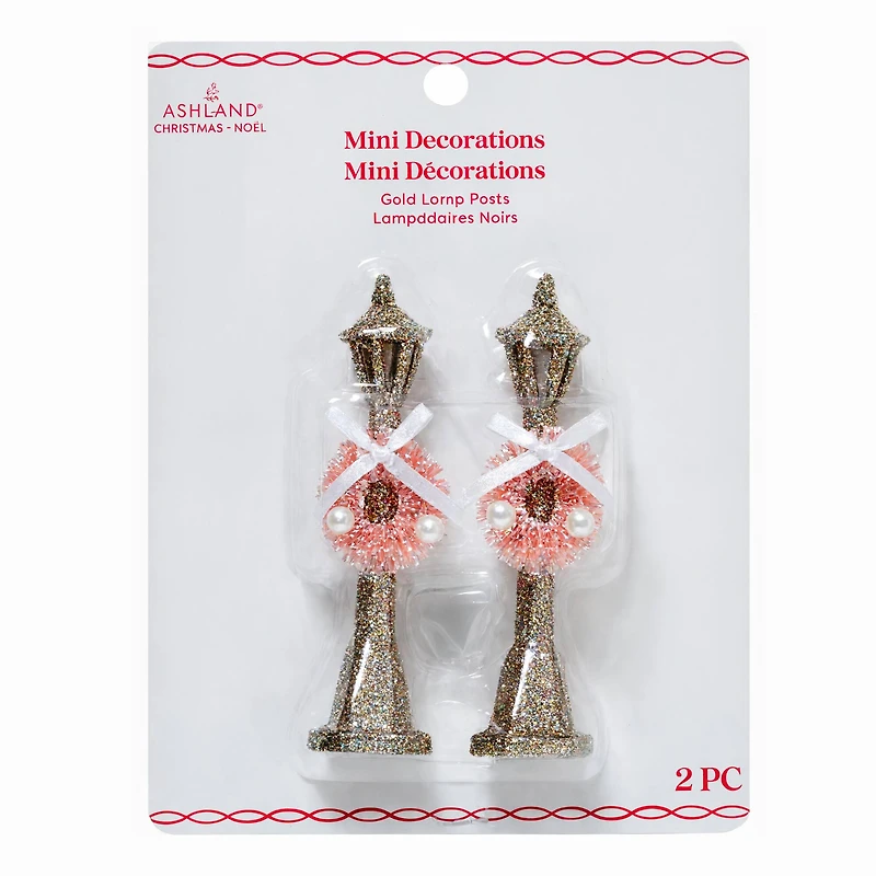 Mini Gold Lamp Posts, 2ct. by Ashland®