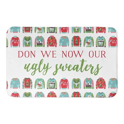 Designs Direct Don Our Ugly Sweaters Bath Mat, 34" x 21"