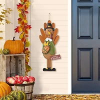 Glitzhome® 36" Thanksgiving Metal Turkey Standing Or Hanging Yard Stake