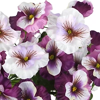 18" Purple & White Pansy Mix Bush by Ashland®