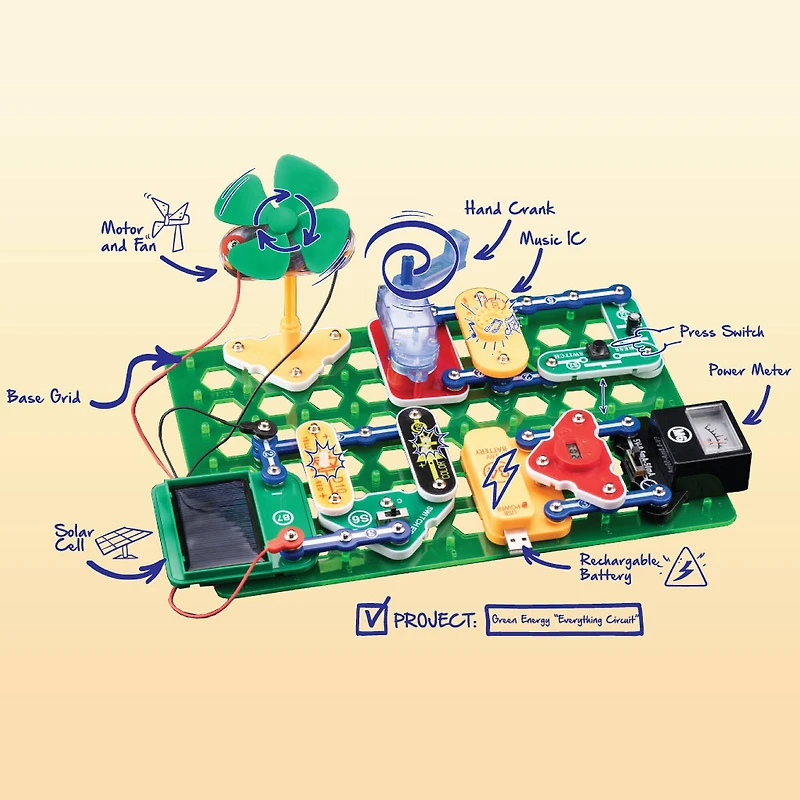 Elenco® Snap Circuits® Green Energy STEM Learning Toy