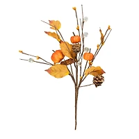 12" Pumpkin & Pinecone Pick by Ashland®