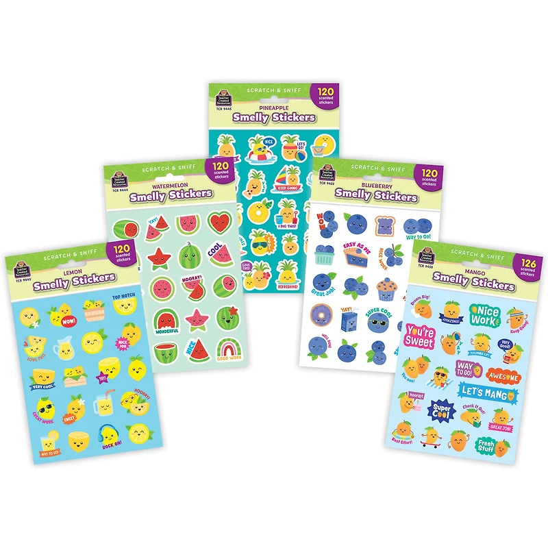 Teacher Created Resources® Fruit Smoothie Smelly Stickers, 606 Stickers