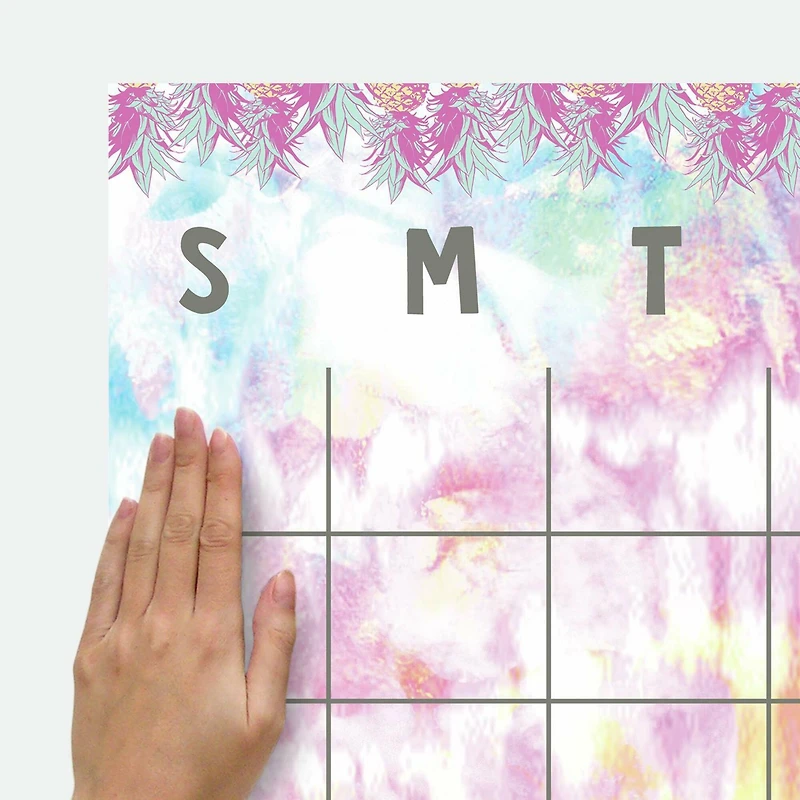 RoomMates Tie-Die Dry Erase Calendar Peel & Stick Wall Decal