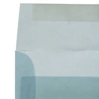 JAM Paper A1 Ocean Blue Translucent Vellum Invitation Envelopes 25ct.