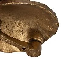 Hello Honey® Golden Antique Cast Metal Shell Door Knocker