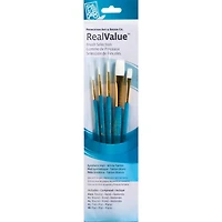 Princeton™ RealValue™ White Taklon 5 Piece Brush Set
