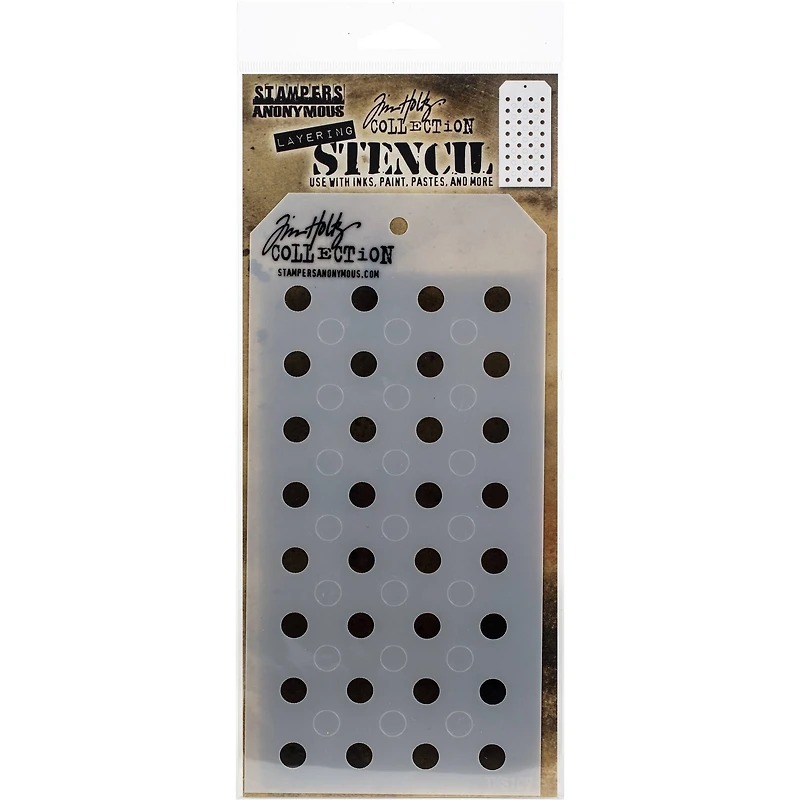 Stampers Anonymous Tim Holtz® Shifter Dots Layered Stencil