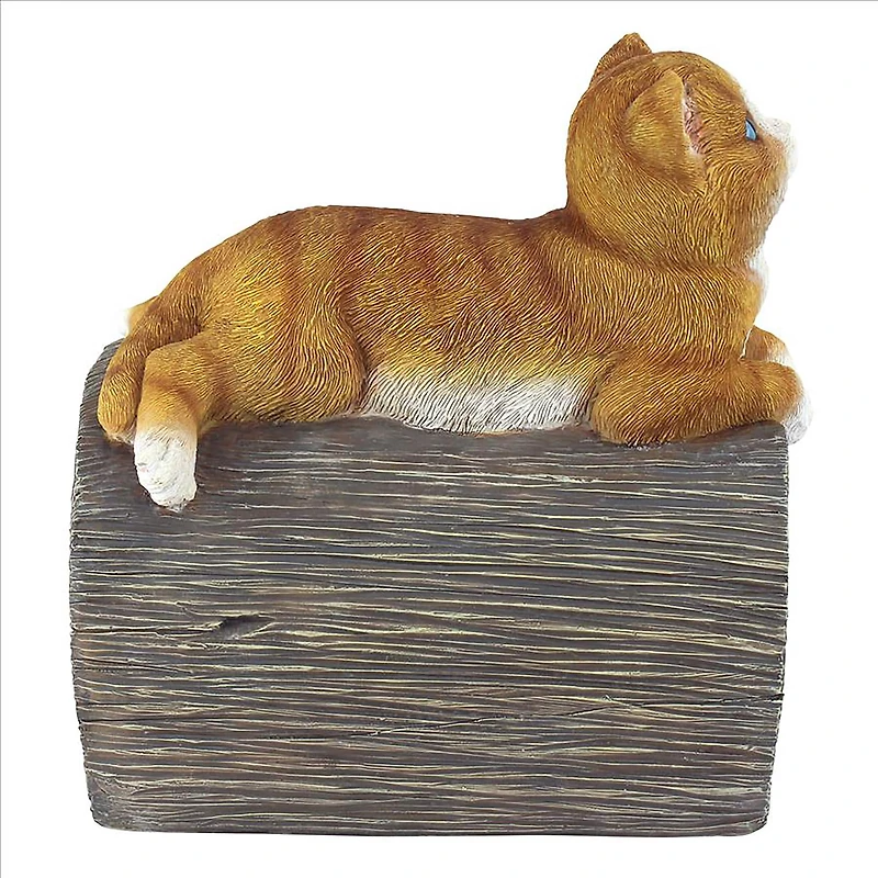 Design Toscano 8" Kitty Cat Gutter Guardian Downspout Statue