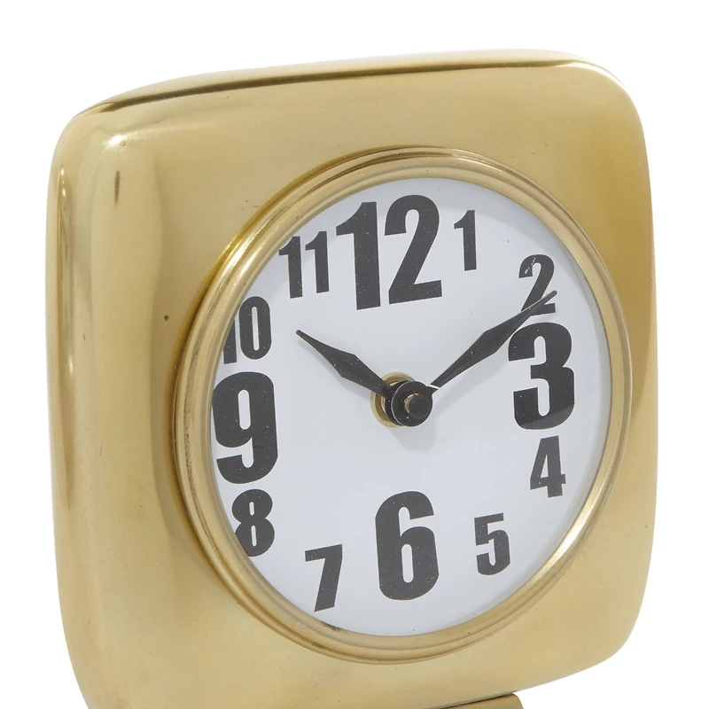 6" Contemporary Aluminum Clock Set