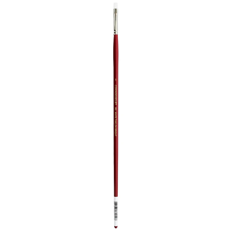 Connoisseur® White Taklon All Media Long Handle Bright Brush