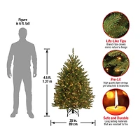 ft. Pre-Lit Dunhill® Fir Full Artificial Christmas Tree