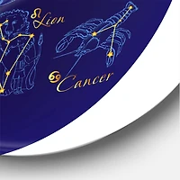 Designart - Zodiac With Constellations and Zodiac Signs