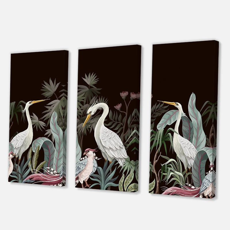 Designart - Chinoiserie With Birds and Peonies III