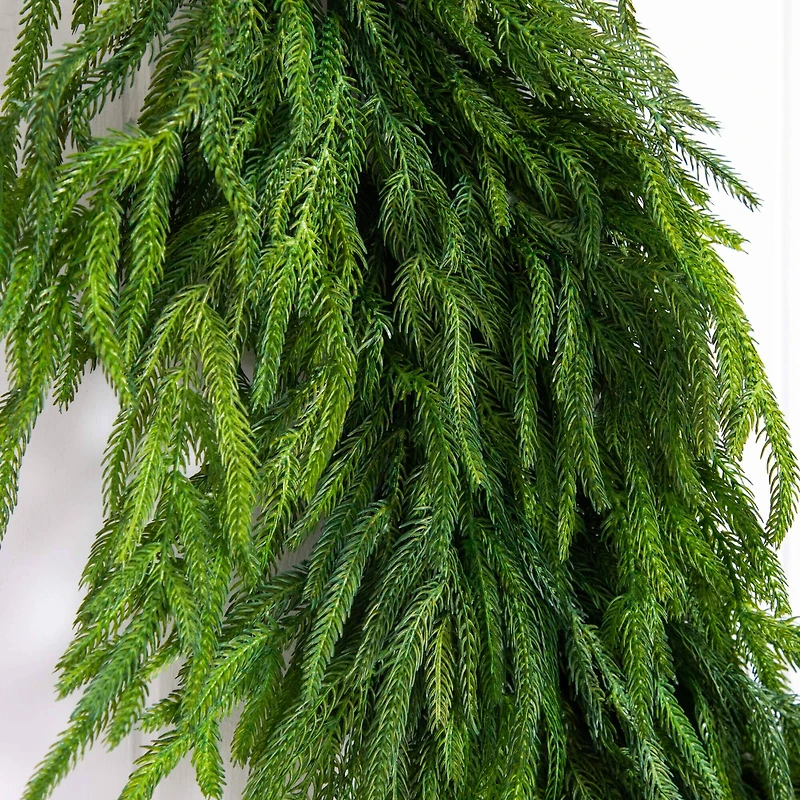 8ft. Artificial Real Touch Norfolk Island Pine Garland with Natural Look