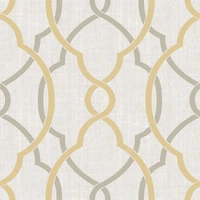 NuWallpaper Sausalito Taupe & Yellow Peel & Stick Wallpaper