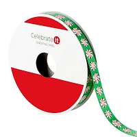 3/8" x 12ft. Green Peppermint Ribbon by Celebrate It® Christmas