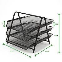 Mind Reader Desk Organizer with 4 Sliding Trays