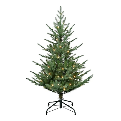4.5ft. Pre-Lit Hillside Spruce Artificial Tree, Clear Lights